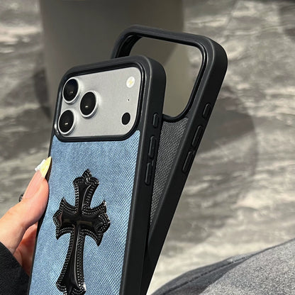 Crosses Denim Case With Chain– iPhone 14-17