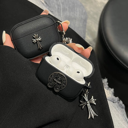 Matte Chrome Cross AirPod Case