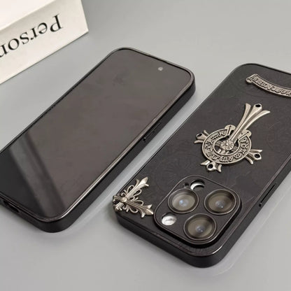 Cross Emblem iPhone Case – Premium Metal Details