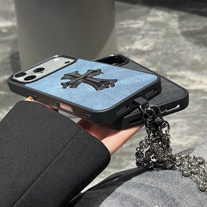 Crosses Denim Case With Chain– iPhone 14-17