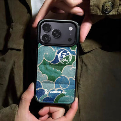Japanese Ape Wave Design  Puffer Phone Case