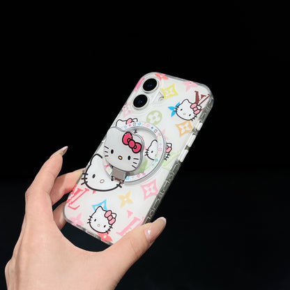 MagSafe Denim or White  Kitty luxe iPhone Case