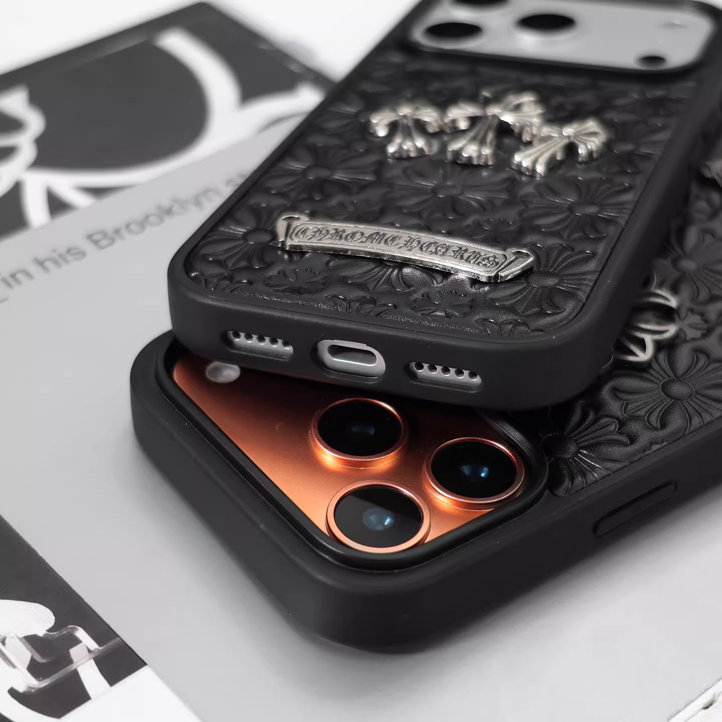 Embossed Cross Textured  iPhone Case