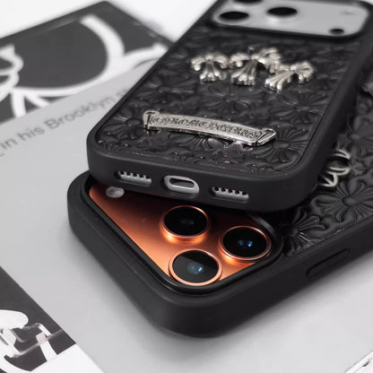 Embossed Cross Textured  iPhone Case