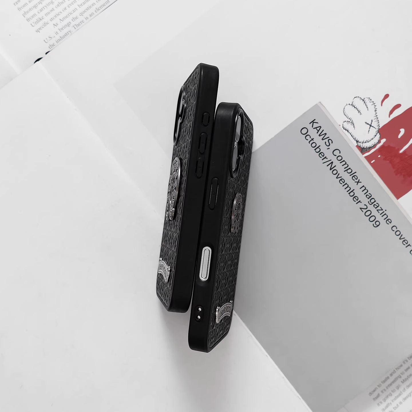 Streetwear Embossed Metal Emblem Case