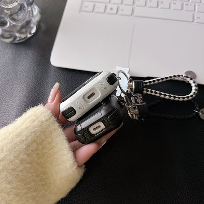 Streetwear Skater Logo  AirPod Case with Braid Strap
