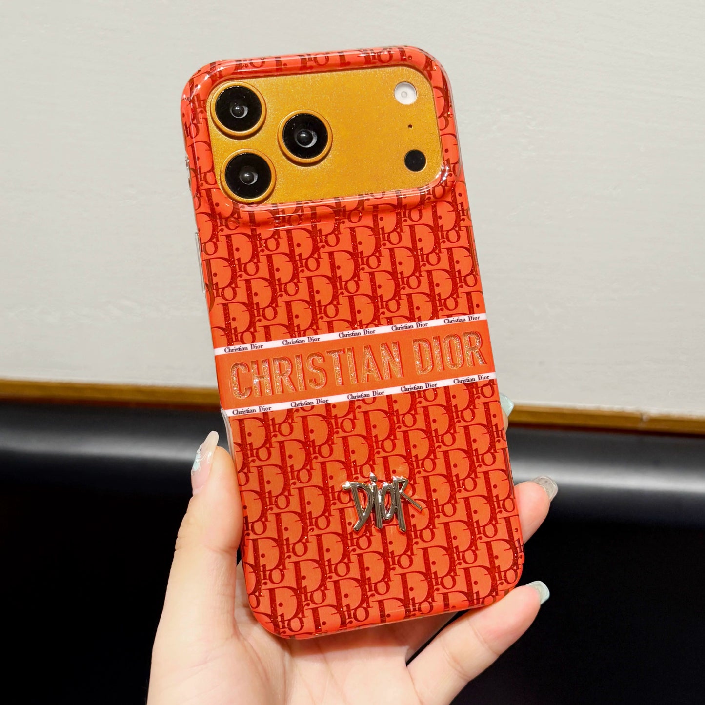 CD Luxury iPhone Case with Logo