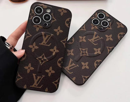 LoVe Luxe MagSafe iPhone Case - Black or Brown