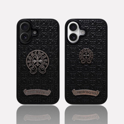 Streetwear Embossed Metal Emblem Case