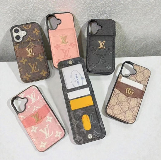 Luxe Monogram Wallet Phone Case – iPhone or Samsung