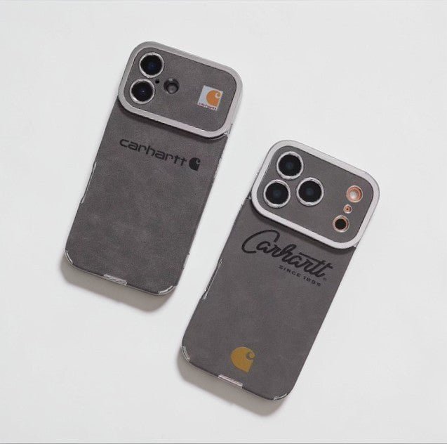 Suede Workwear Style iPhone Case