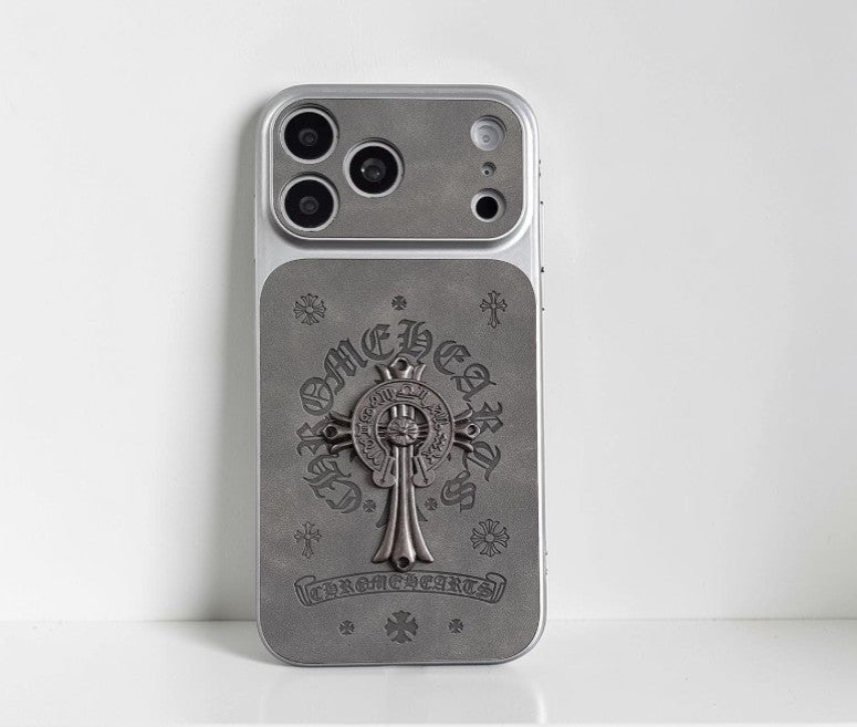 Edgy Metal Cross Graphic iPhone Case