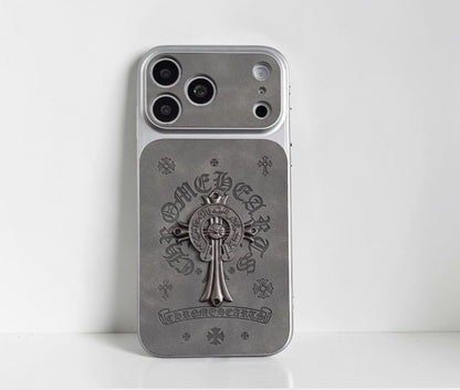 Edgy Metal Cross Graphic iPhone Case