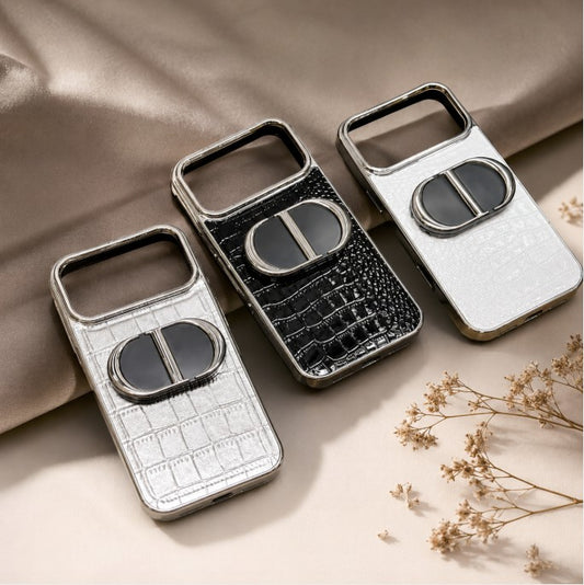 Luxury Crocodile Print Mirror Phone Case – iPhone 14–17