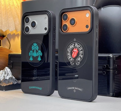 Gloss Black Cross MagSafe Street Cases – iPhone 14–17