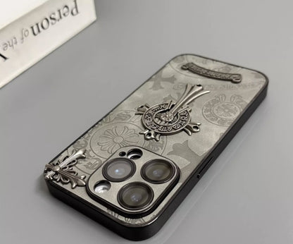 Cross Emblem iPhone Case – Premium Metal Details