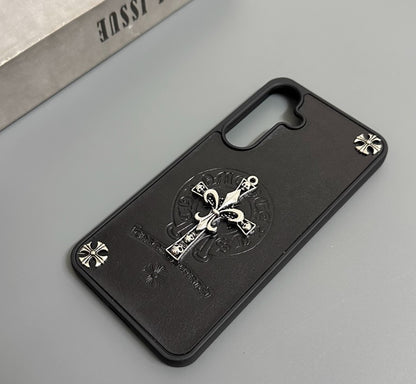 Chrome-Inspired Luxe Metal Cross Case
