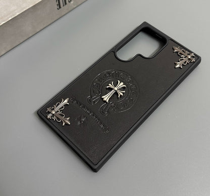 Chrome-Inspired Luxe Metal Cross Case