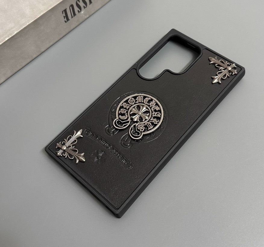 Chrome-Inspired Luxe Metal Cross Case