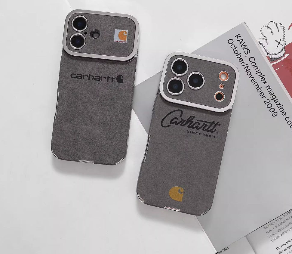 Suede Workwear Style iPhone Case