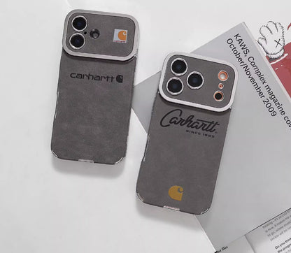 Suede Workwear Style iPhone Case