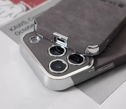 Suede Workwear Style iPhone Case