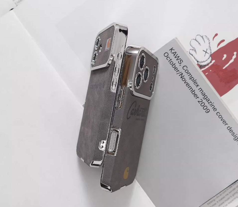 Suede Workwear Style iPhone Case