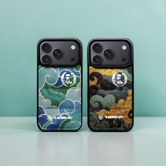 Japanese Ape Wave Design  Puffer Phone Case