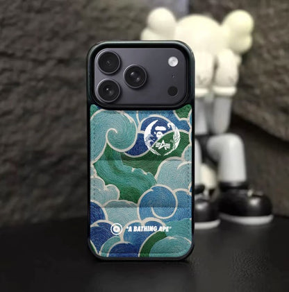 Japanese Ape Wave Design  Puffer Phone Case
