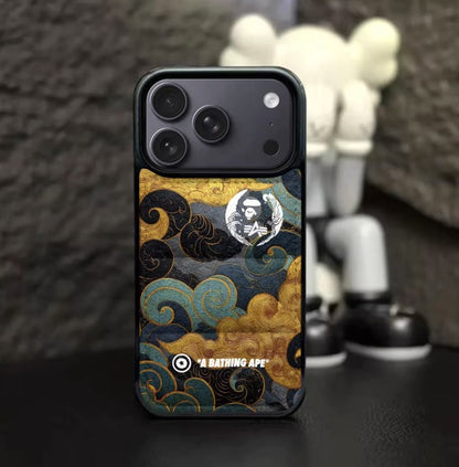 Japanese Ape Wave Design  Puffer Phone Case