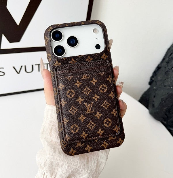 Luxe Pattern MagSafe Case with Detachable Card holder