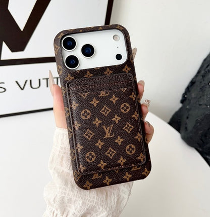 Luxe Pattern MagSafe Case with Detachable Card holder
