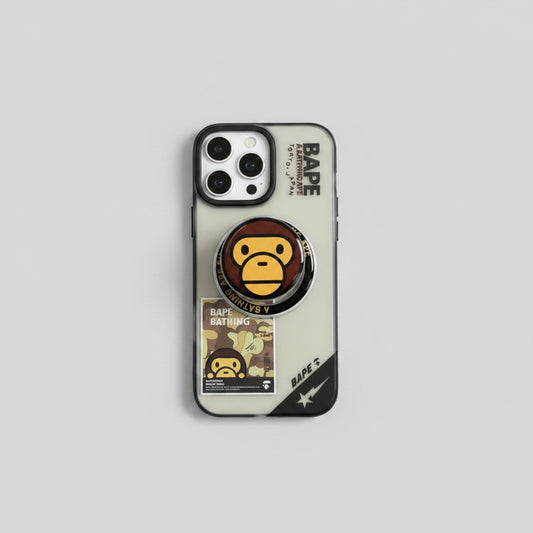 Streetwear Ape Design MagSafe  iPhone Case with Grip