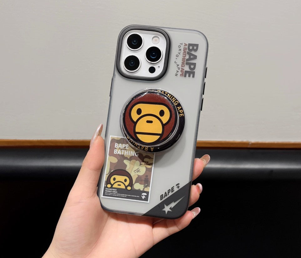 Streetwear Ape Design MagSafe  iPhone Case with Grip
