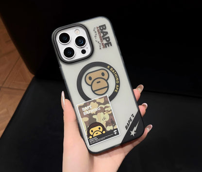 Streetwear Ape Design MagSafe  iPhone Case with Grip