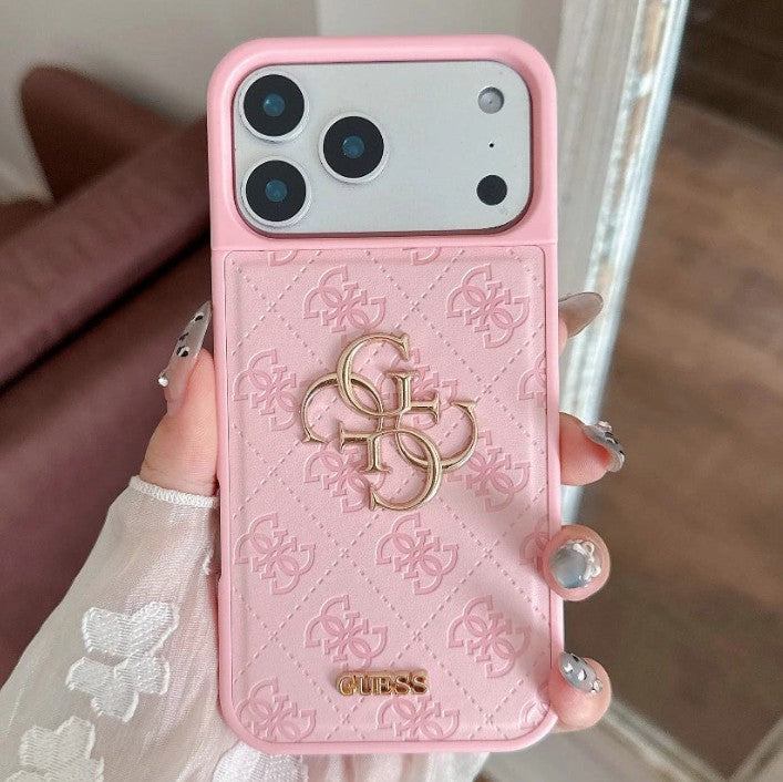 Chic Embossed Monogram Case – iPhone 13–17