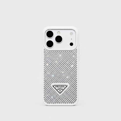 Crystal Luxury Milano iPhone Case -White