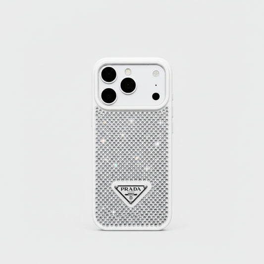 Crystal Luxury Milano iPhone Case -White