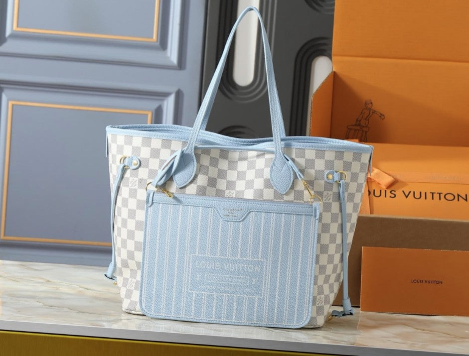 Inside Out Neverfull Bag - Light Blue