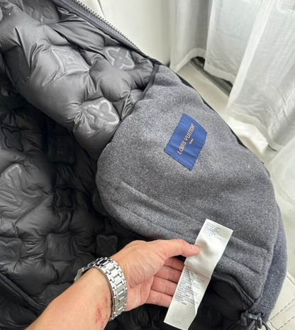 LV Cashmere Monogram Puffer Jacket