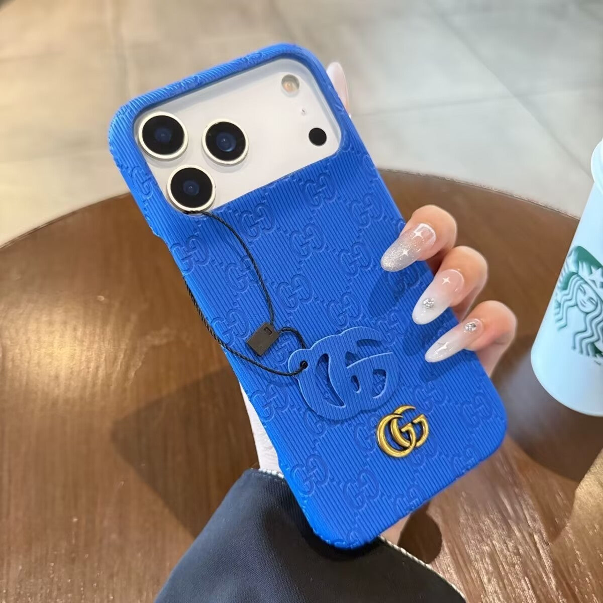 Luxury Monogram Textured iPhone Case - 10 colors