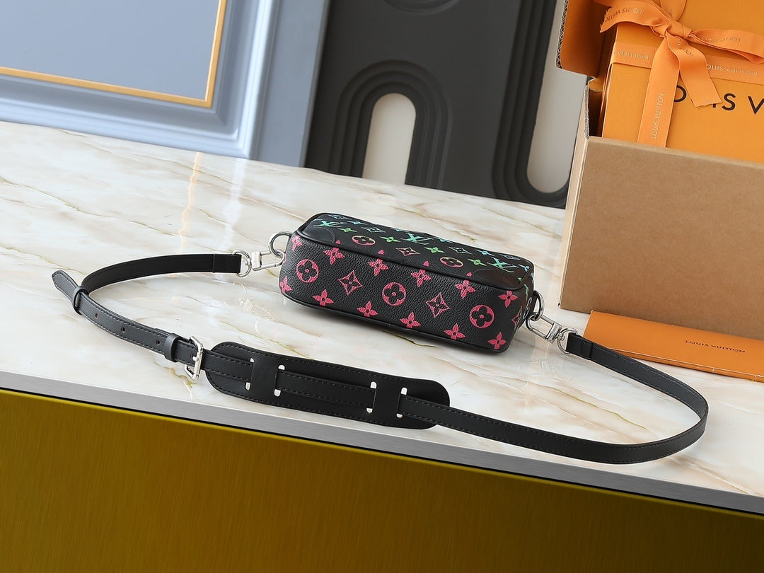 Monogram Iridescent Wearable Wallet Shoulder Bag