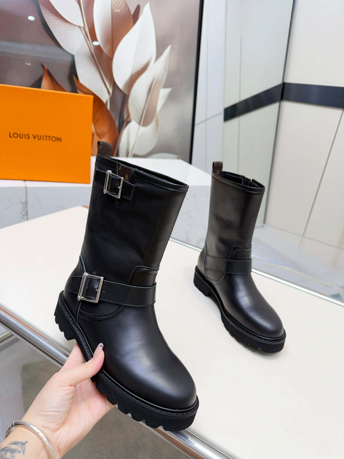 Luxury Territory Leather Boots Black Monogram
