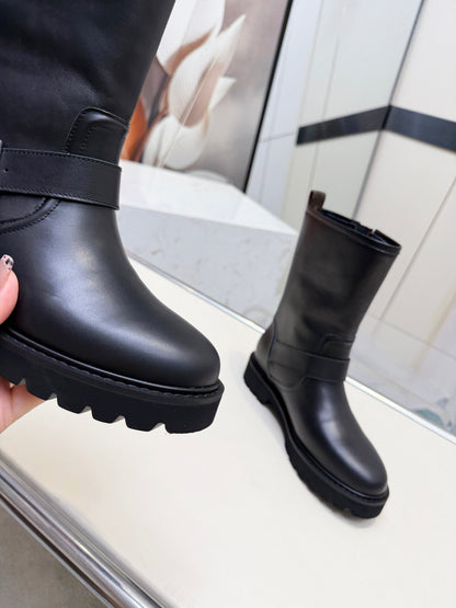 Luxury Territory Leather Boots Black Monogram