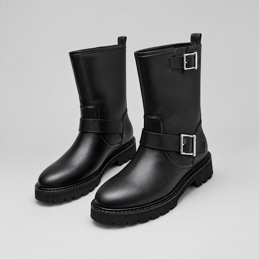 Luxury Territory Leather Boots Black Monogram