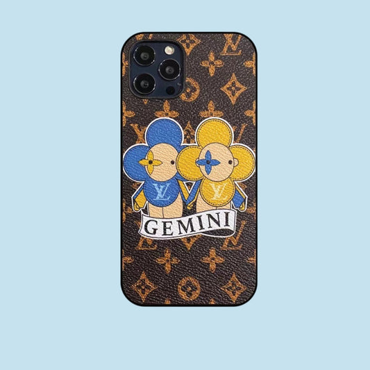 Gemini Love Painted iPhone Case