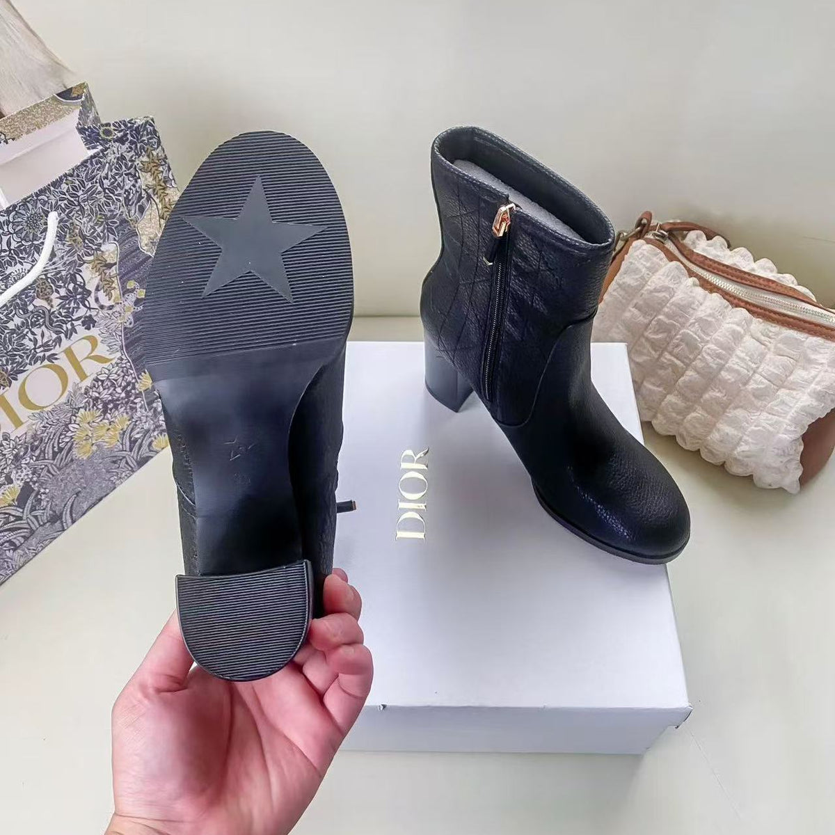Cannage Quilted Boots