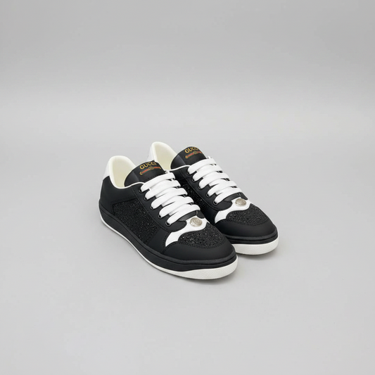 Screener Sneaker with Crystals - Black