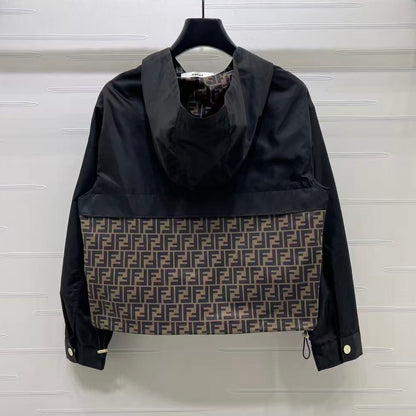 Zucca Print Windbreaker Jacket