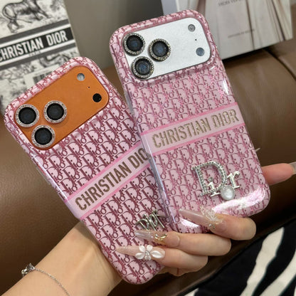CD Pink Luxury iPhone Case with Logo